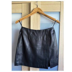 Express leather skirt